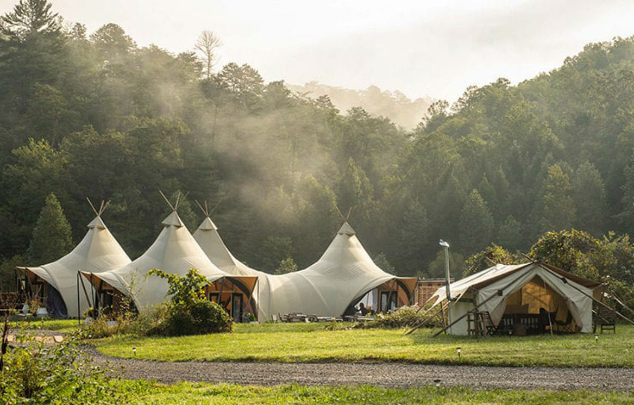 Under Canvas Great Smoky Mountains Hotel Pigeon Forge Bagian luar foto